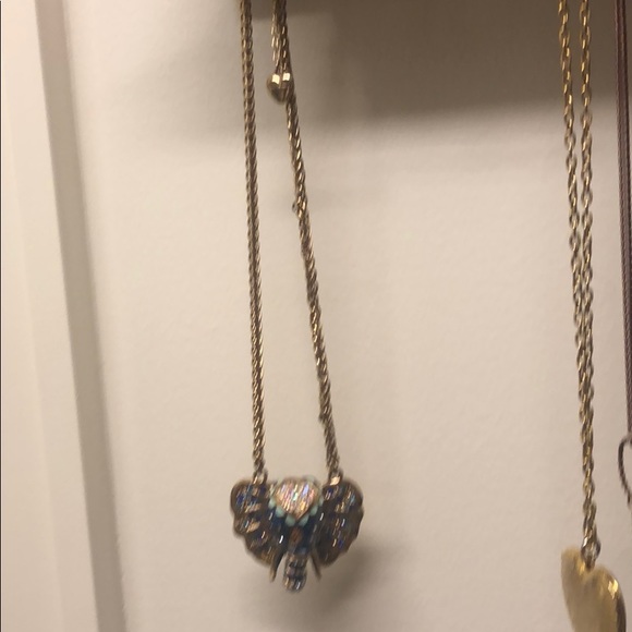 Betsey Johnson Elephant Statement Necklace - Picture 2 of 5